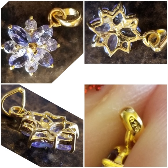 Genuine 3ct Tanzanite Pendant - Picture 3 of 4